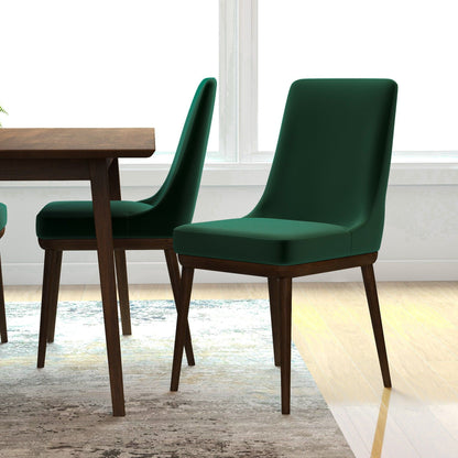 Kate - Mid-Century Modern Dining Chair (Set of 2) - Fabric - Multi