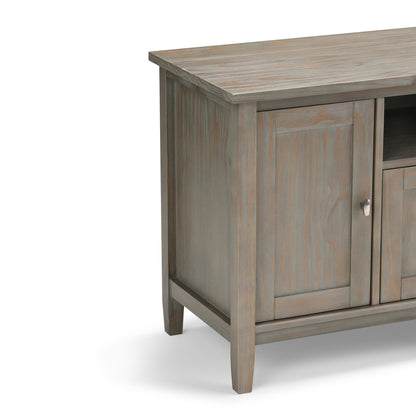 Warm Shaker - TV Media Stand - Distressed Gray