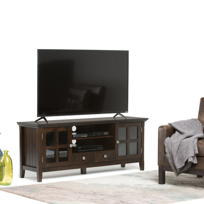 Acadian - TV Media Stand - Brunette Brown