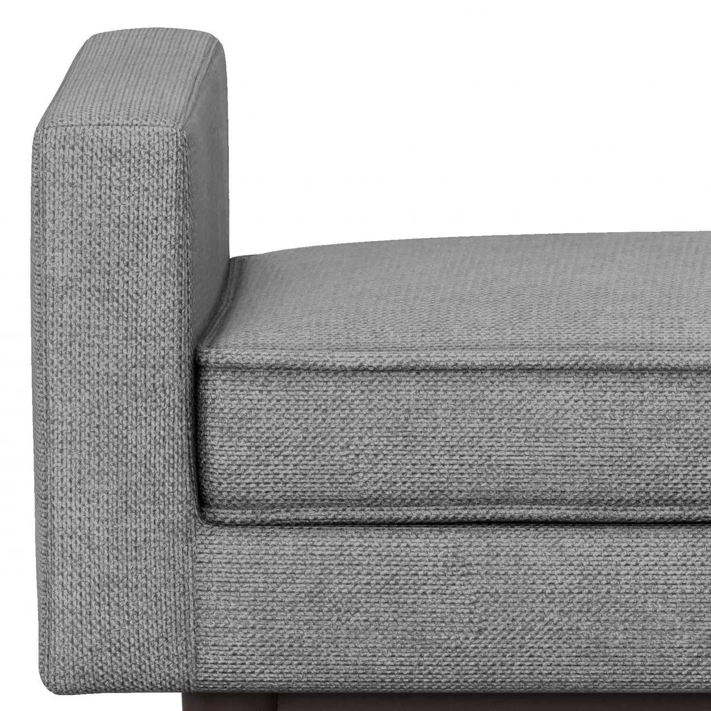 Scott - Small Ottoman Bench - Pewter Gray