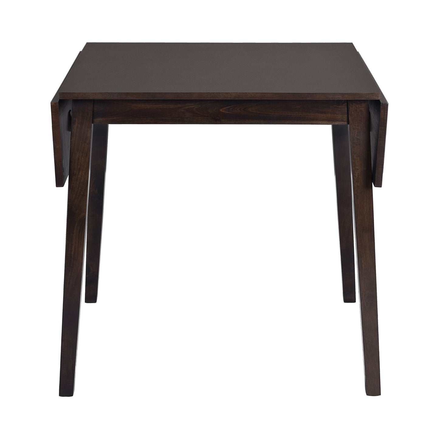 3 Piece Kitchen Dining Set With Drop Leaf Dining Table And 2 Dining Upholstered Chairs, Dining Room Set For Small Places - Espresso