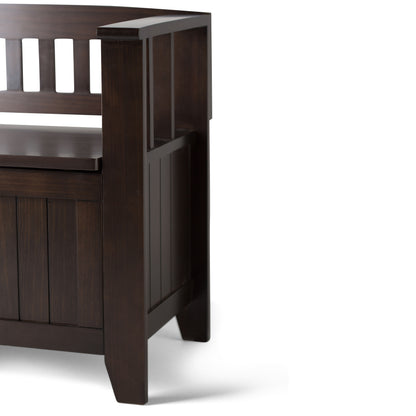 Acadian - Entryway Storage Bench - Brunette Brown