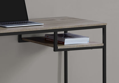 Computer Desk For Home Office, Laptop, Contemporary & Versatile Placement - Taupe