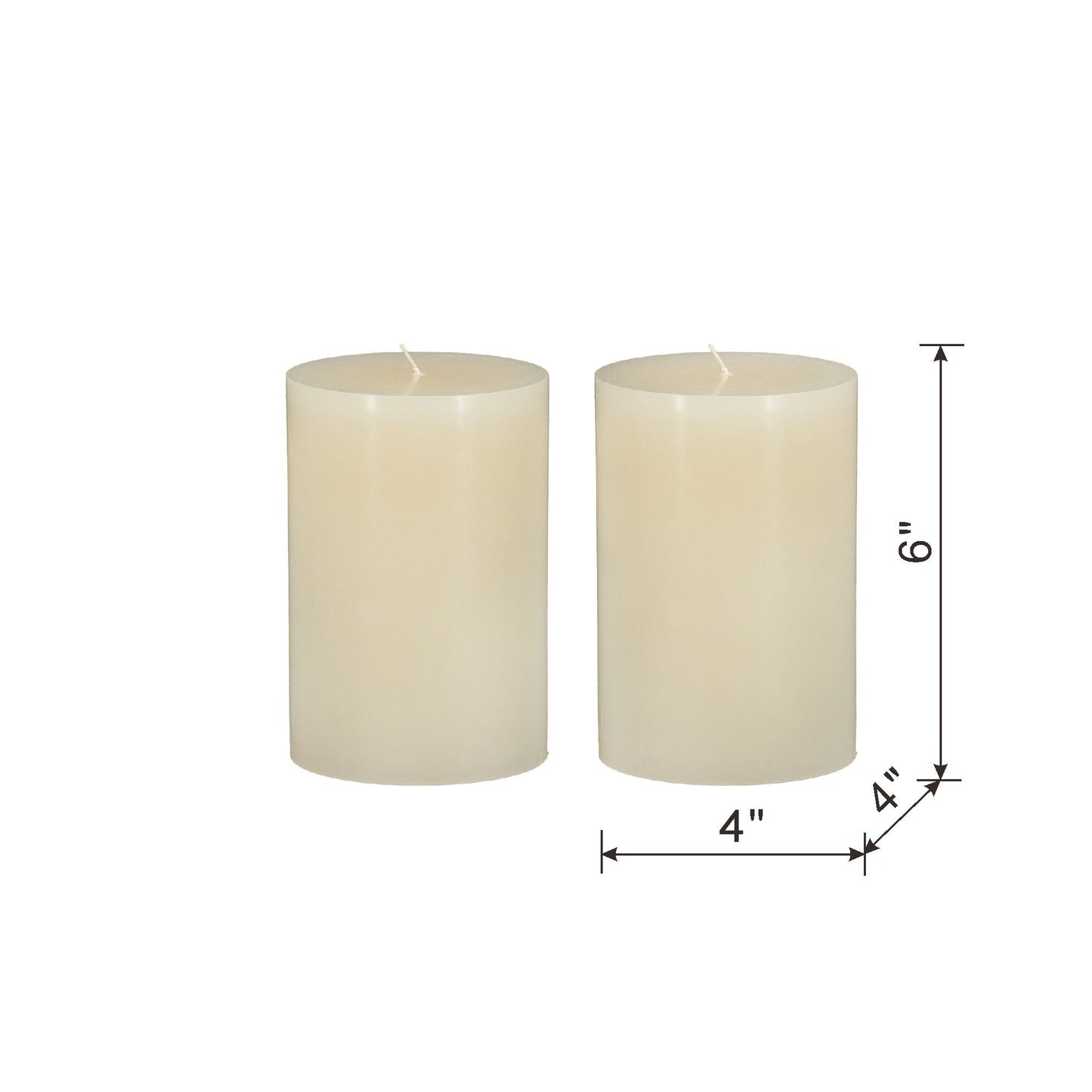 Unscented Soy Wax Candle (Set of 2) - Ivory