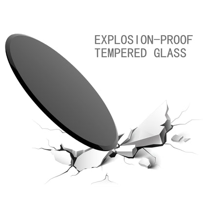 32" Round Tempered Glass Table Top Glass 2 / 5" Thick Beveled Polished Edge - Black