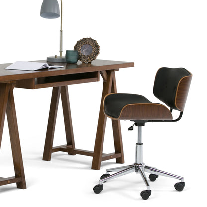 Dax - Bentwood Office Chair - Black / Natural