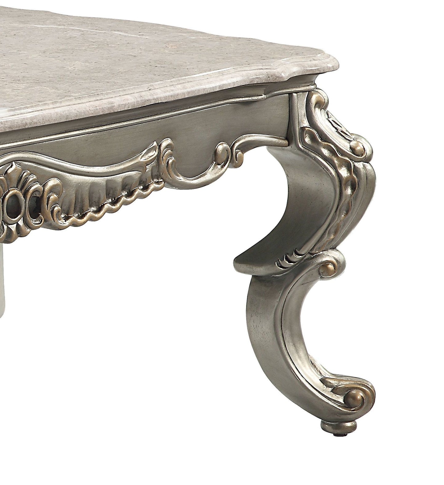 Miliani - Marble Top Table With Marble Top - Antique Bronze / Natural Marble