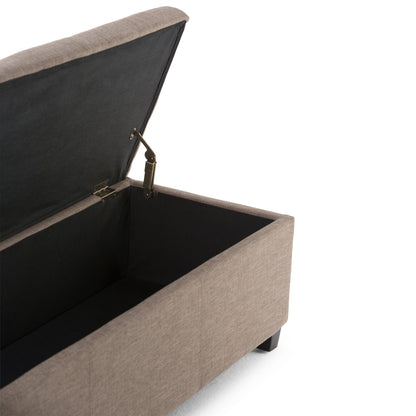 Avalon - Storage Ottoman Bench - Fawn Brown
