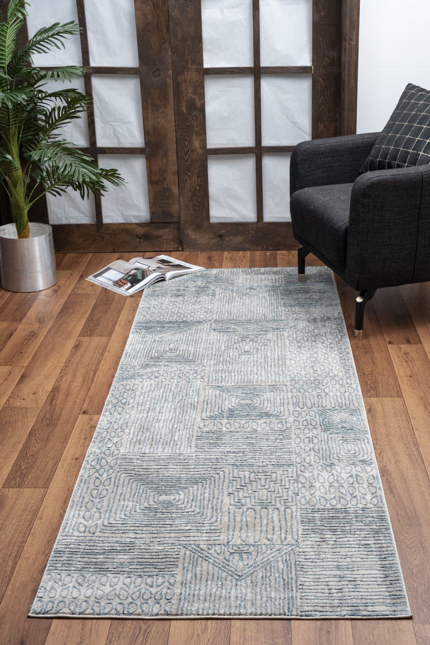 Elegance - 7'10" X 10'3" Area Rug - Blue