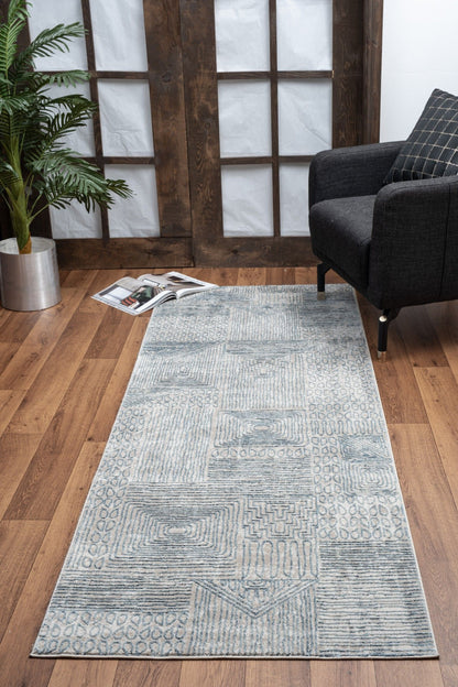 Elegance - 7'10" X 10'3" Area Rug - Blue