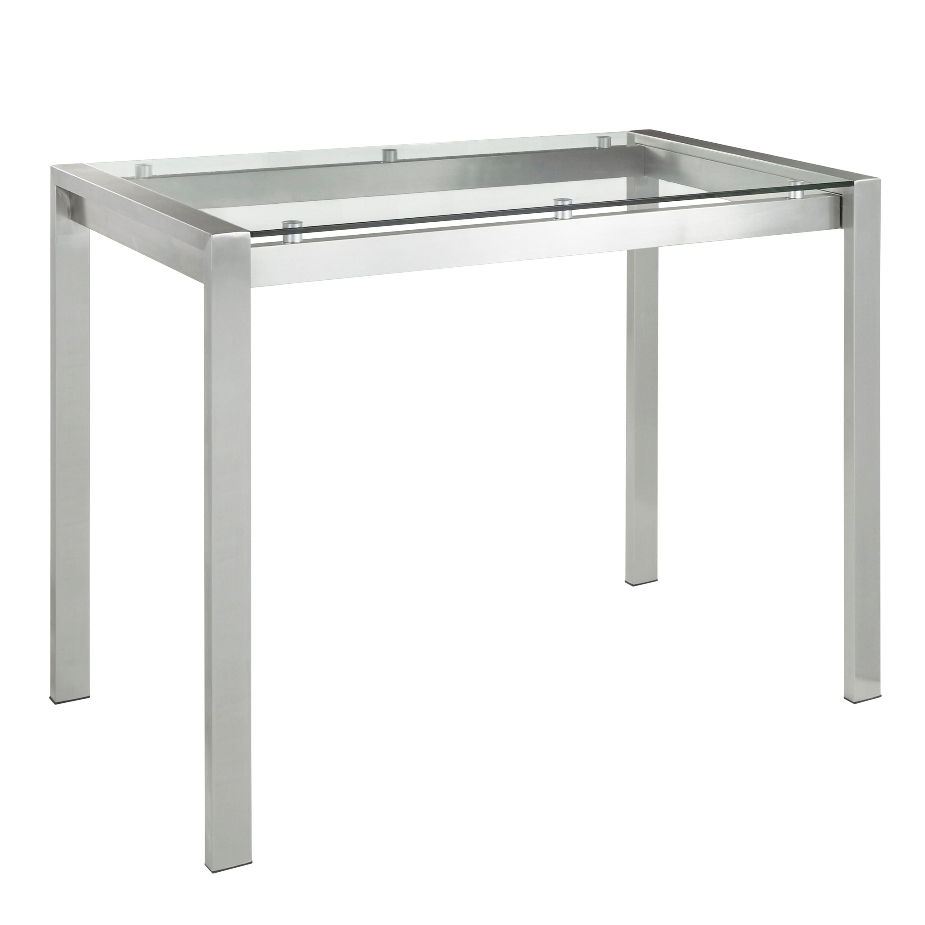 Fuji - Contemporary Counter Table - Clear