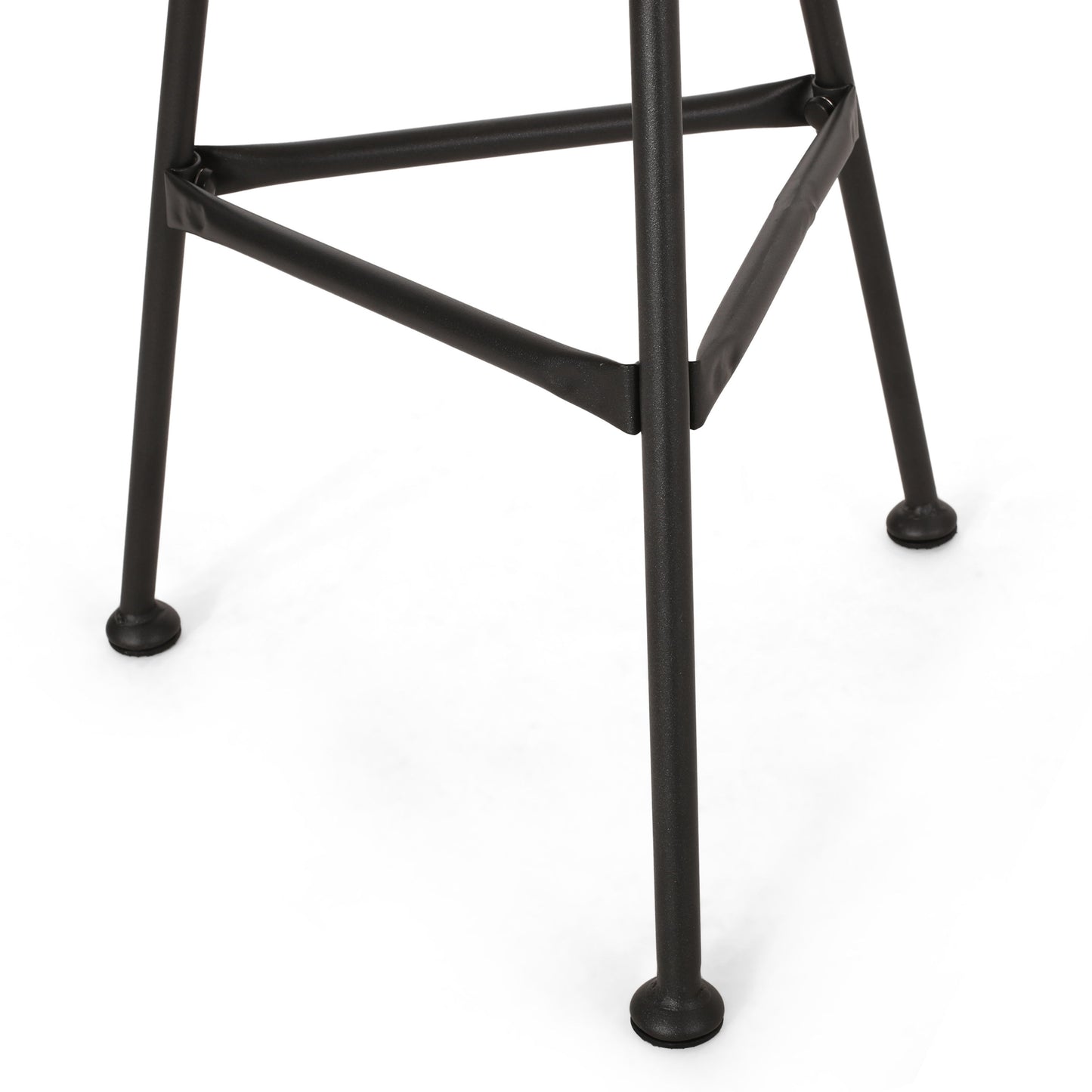 Petrichor - Outdoor Side Table With Tempered Glass And Steel Frame - Light Brown