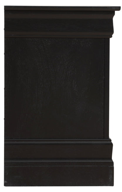 Louis Phillipe - Elegant Traditional Nightstand - Black