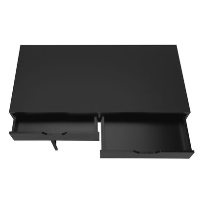 Computer Desk For Home Office, Laptop, Storage Drawers, Modern - Black