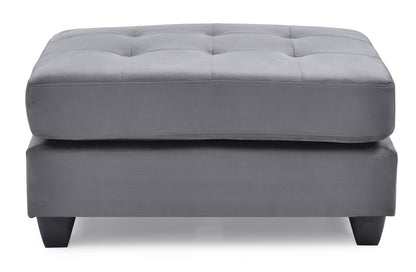 Stylish Contemporary Ottoman For Every Space - Gray