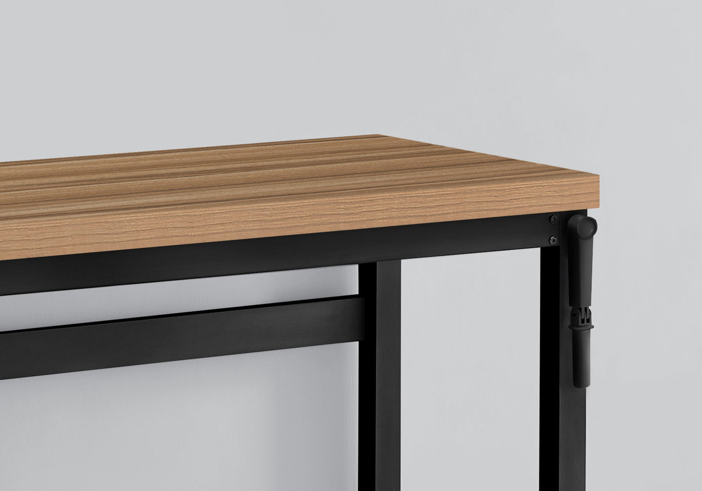 Computer Desk, Home Office, Standing, Adjustable, Laptop, Contemporary & Modern - Brown