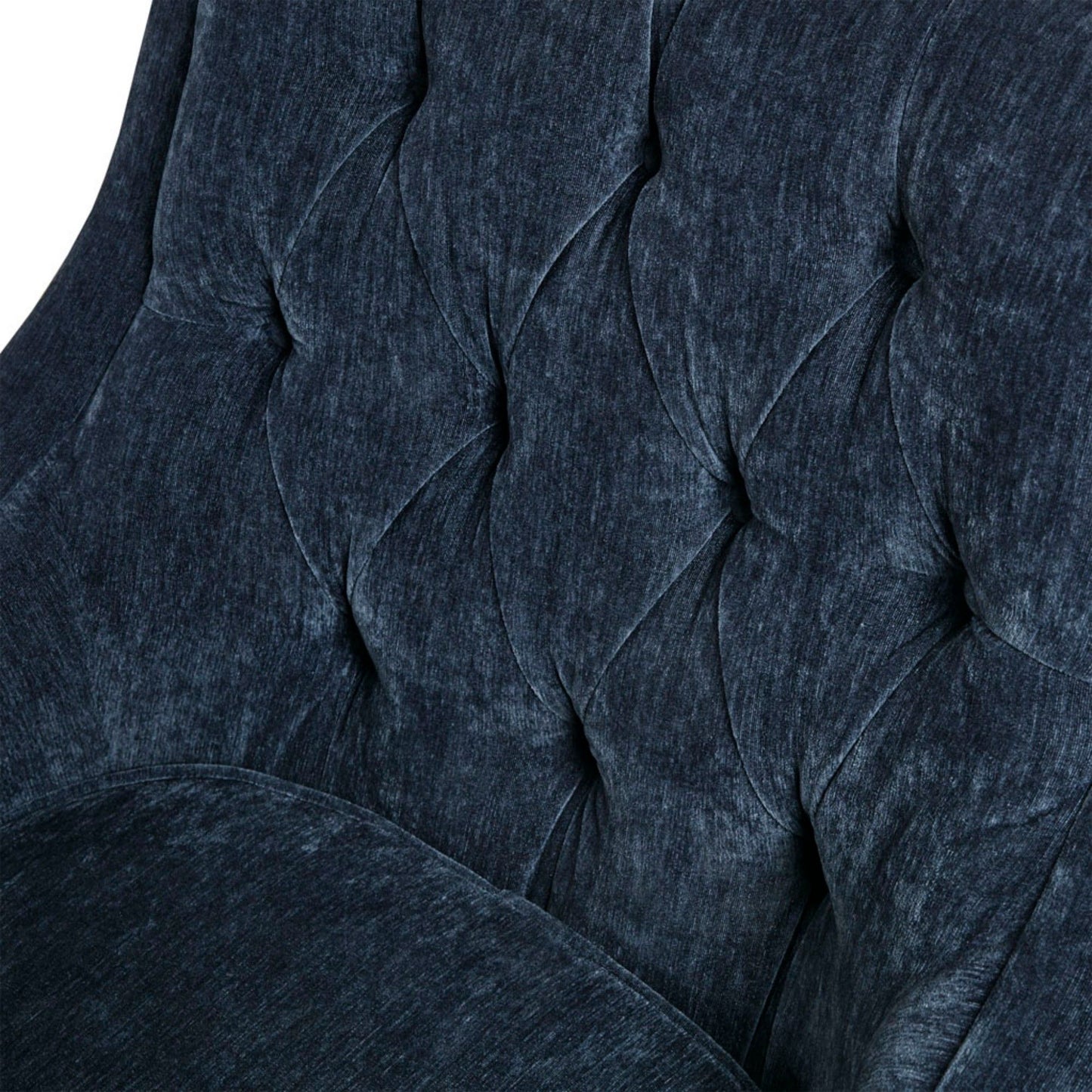 Button Tufted Accent Chair Vintage - Navy