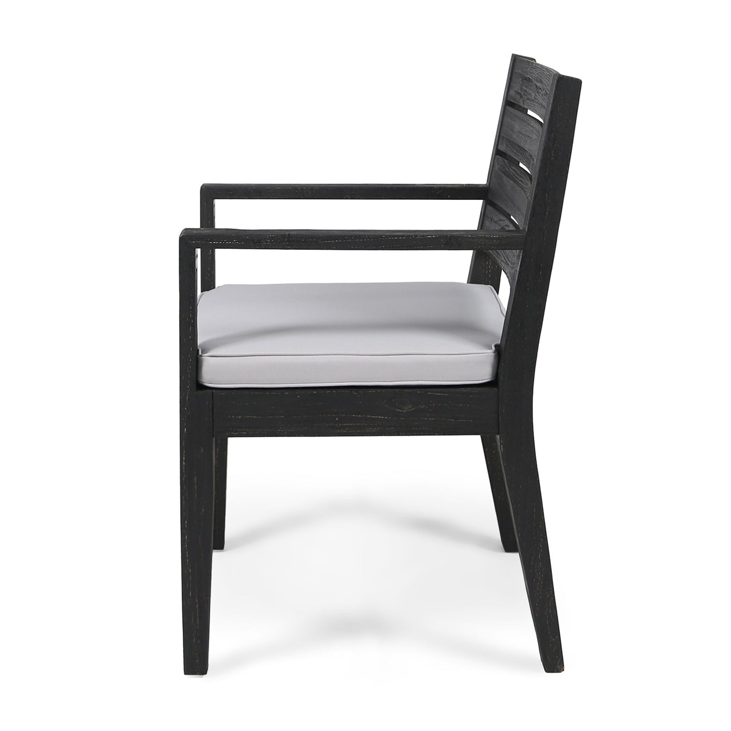 Outdoor Dining Chair (Set of 2) - Dark Gray / Light Gray - Dark Gray
