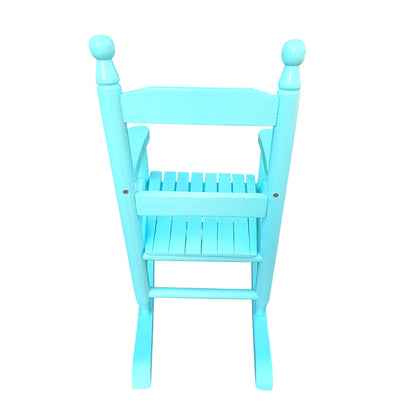 Children's Rocking Chair Indoor Or Outdoor, Suitable For Kids, Durable - Light Blue