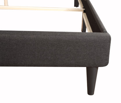 Deb - Twin Bed Upholstered For Cozy Sleep - Black