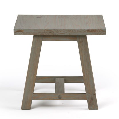 Sawhorse - End Table - Distressed Gray