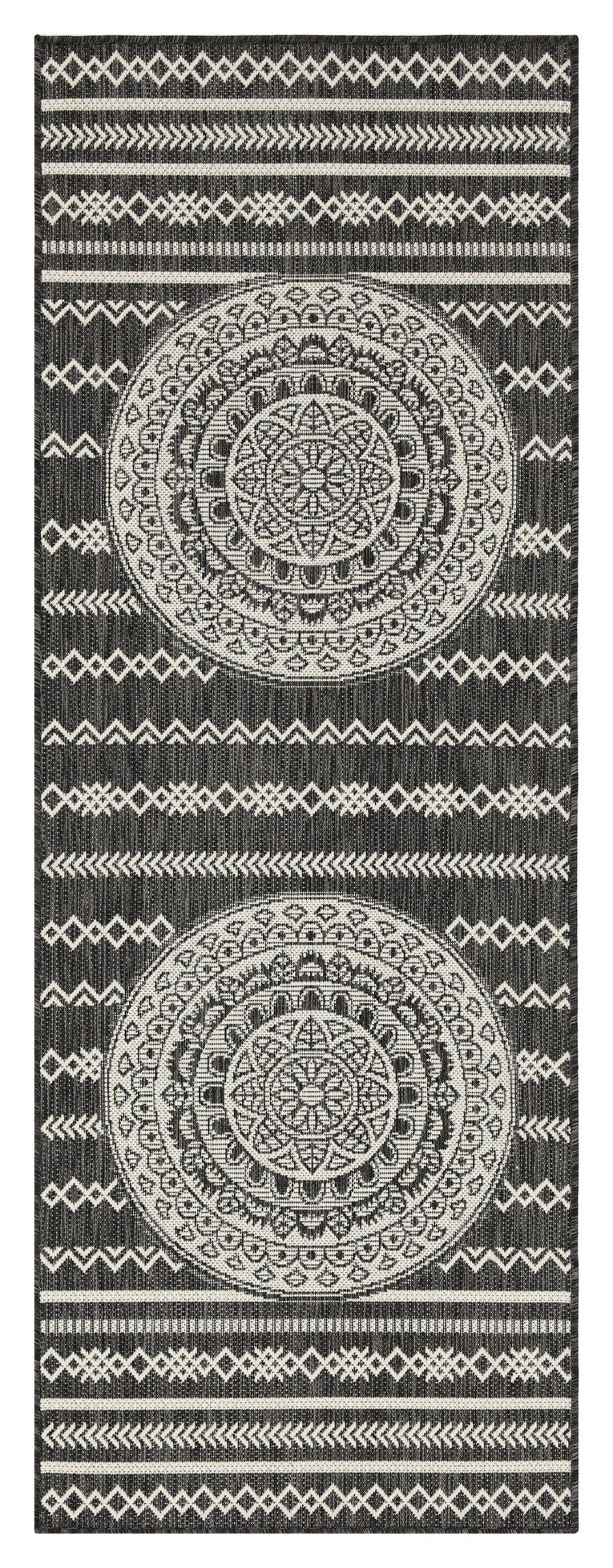 Sunshine - 7'10" X 10'3" Polypropylene Indoor, Outdoor, Area Rug - Anthracite