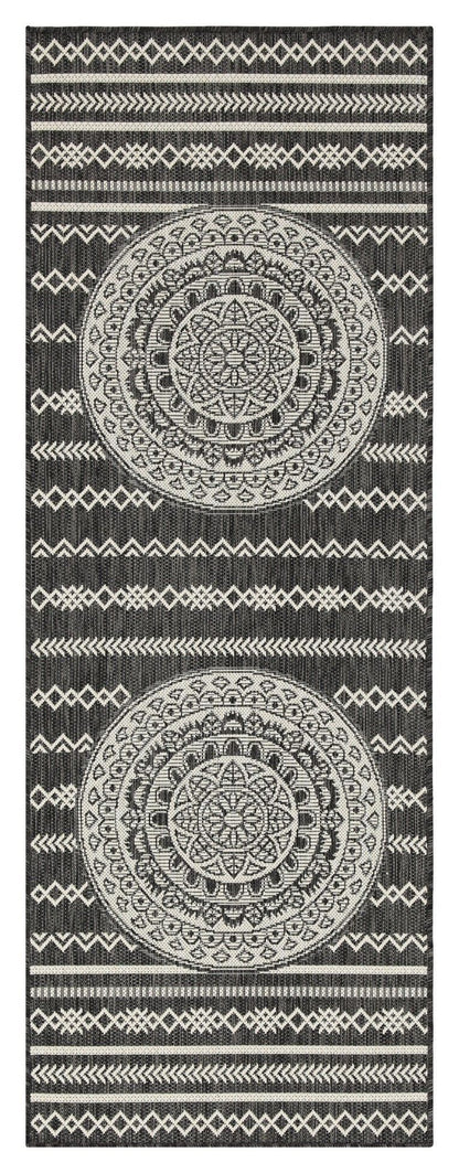 Sunshine - 7'10" X 10'3" Polypropylene Indoor, Outdoor, Area Rug - Anthracite