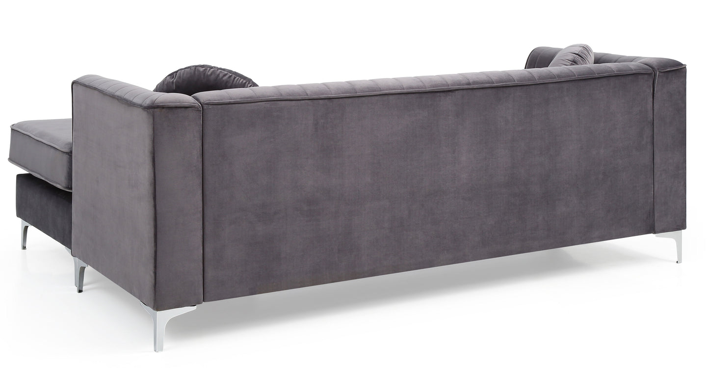 Delray - Sofa Chaise - Gray