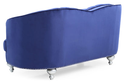 Charming Traditional Loveseat - Blue