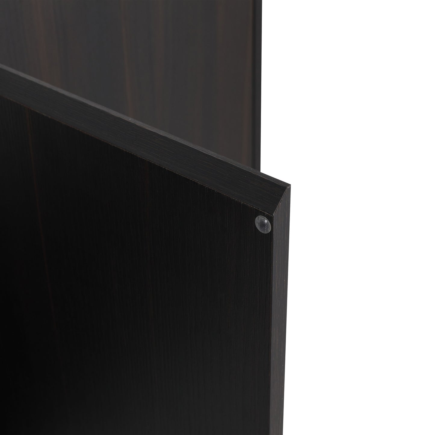 Freestanding Bathroom Vanity With Resin Sink And Storage Cabinet - Dark Oak