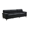 Eilene - Top Grain Leather Sofa - Black