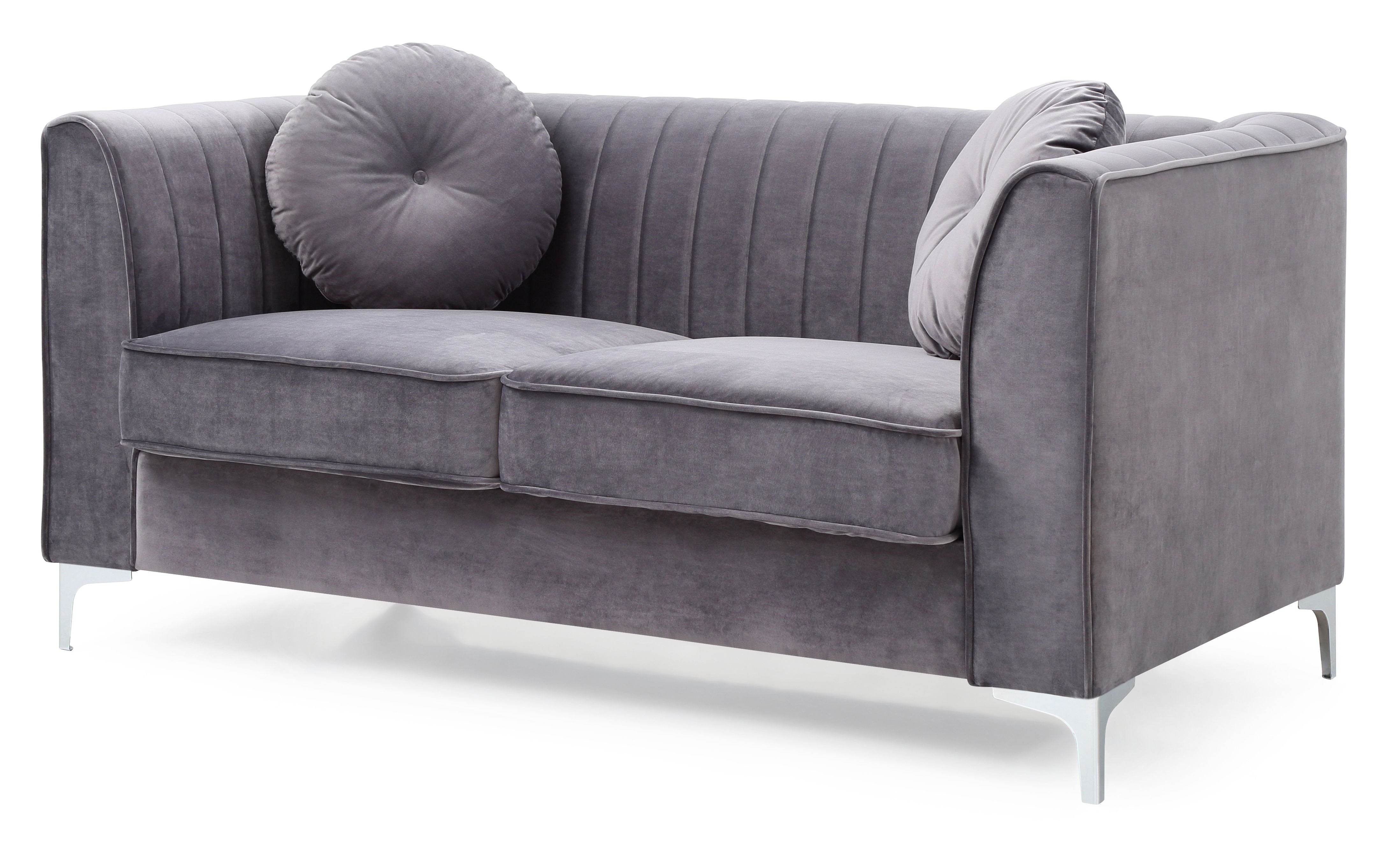 Delray - Loveseat - Gray