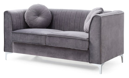 Delray - Loveseat - Gray