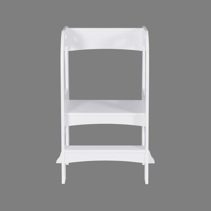 Child Standing Tower, Step Stool For Kids, Toddler Step Stool For Kitchen Counter - White