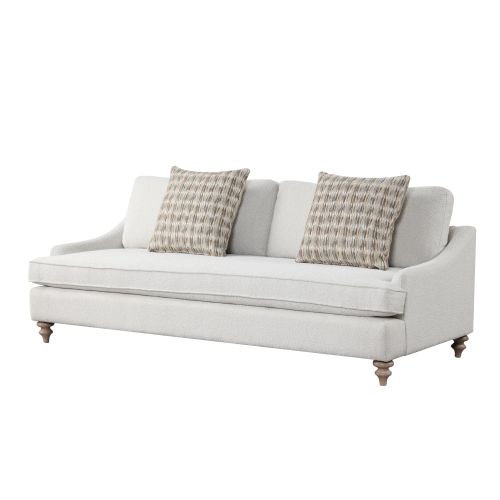 Sofa Single Reverable Cushion With 2 Pillows - Off White