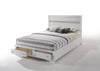 Naima - Queen Bed With Storage - White