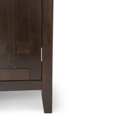 Bedford - Sideboard Buffet And Wine Rack - Dark Tobacco Brown