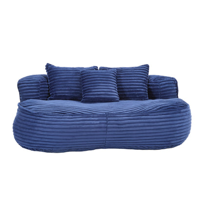 Bean Bag Sofa Lazy Sofa Durable Comfort Lounger High Back Chair For Adults And Kids, Indoor & Outdoor - Navy