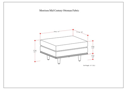 Morrison - Ottoman - Mist Gray