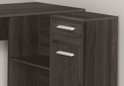 Computer Desk, Home Office, Corner, Storage Drawers, L Shape, Laptop, Contemporary & Modern - Oak