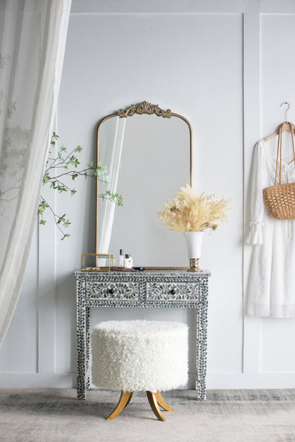 Full Length Mirror, Arched Mirror Hanging Or Leaning Against Wall Large Mirror For Living Room - Gold