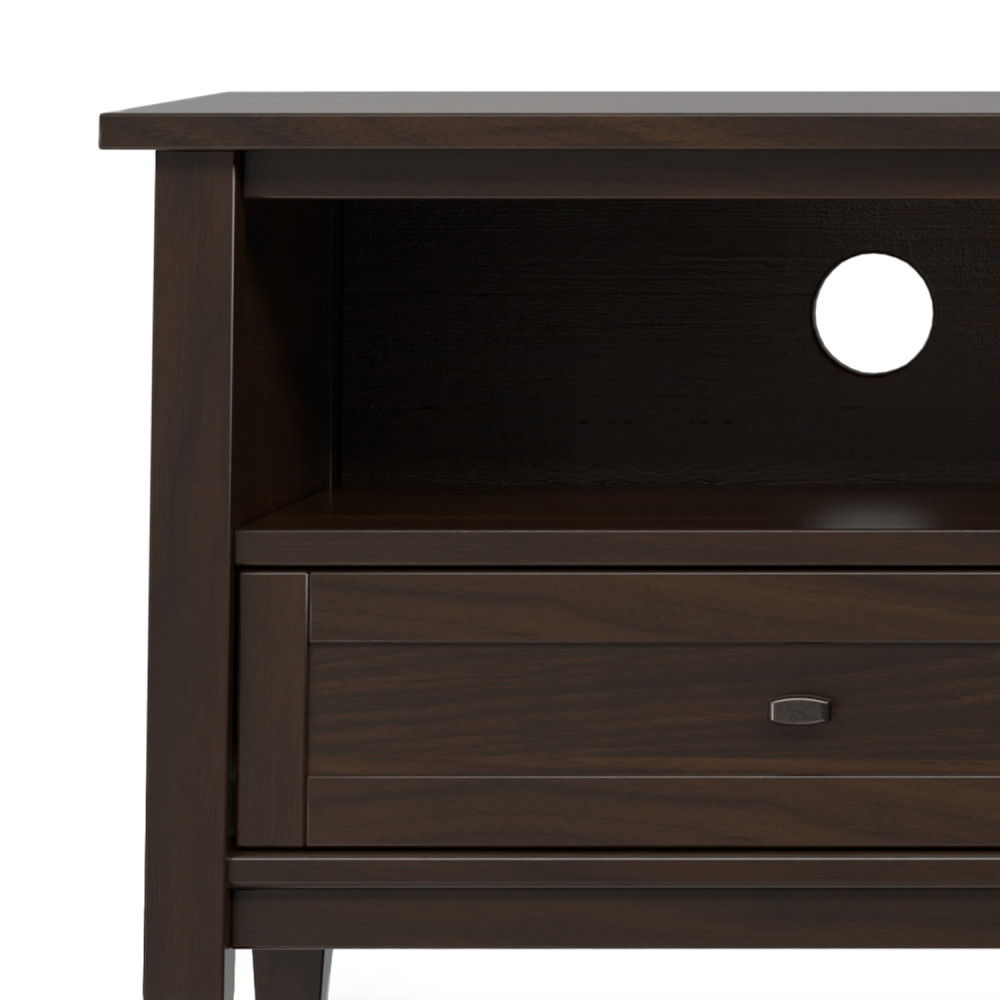 Warm Shaker - Low TV Media Stand - Brown