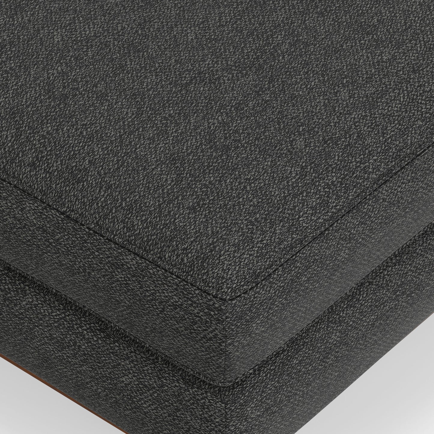 Morrison - Large Rectangular Ottoman - Charcoal Gray