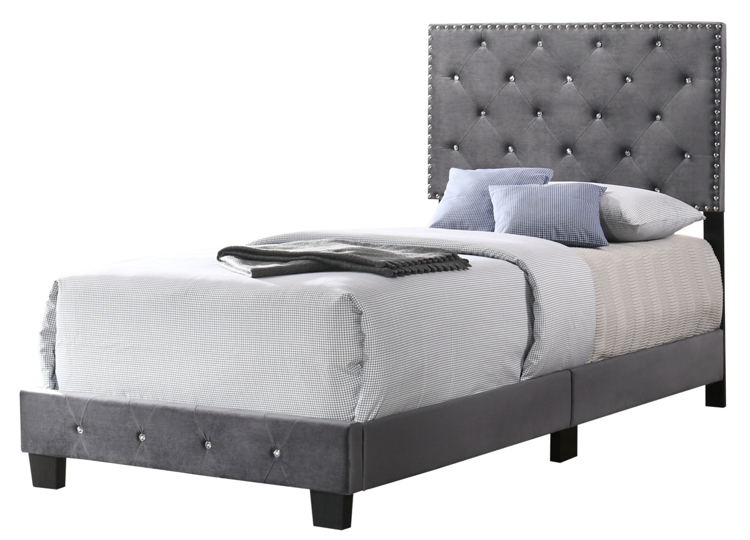 Suffolk - Twin Bed - Gray
