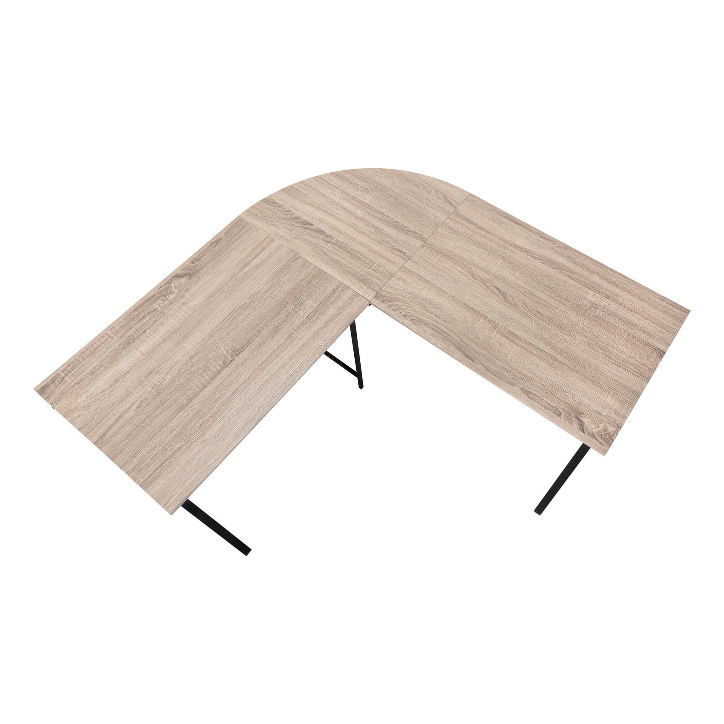 Computer Desk, Home Office, Corner, L Shape, Laptop, Contemporary & Modern - Taupe