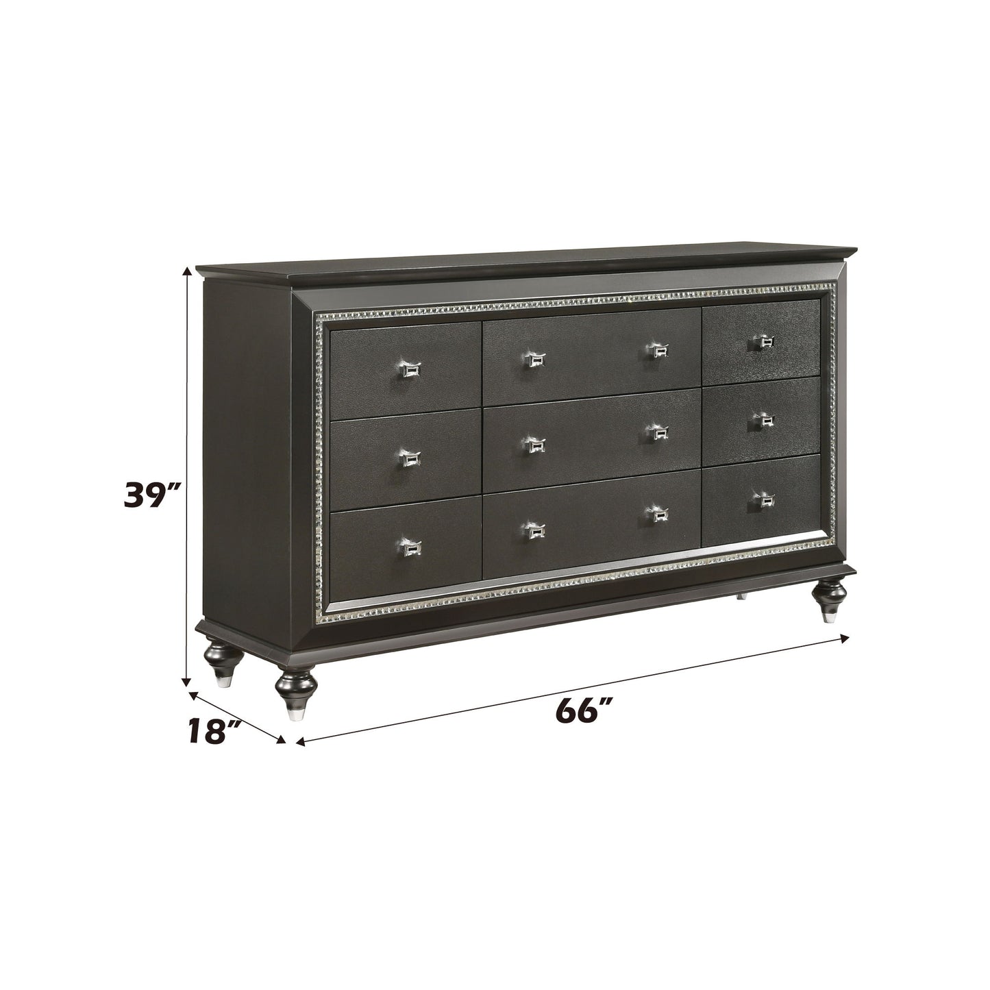 Kaitlyn - Dresser - Silver Gray