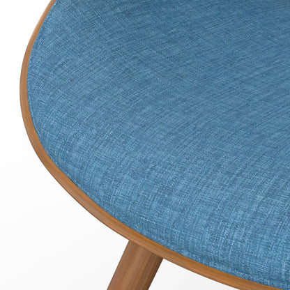 Malden - Bentwood Dining Chair With Wood Back - Blue