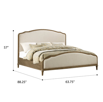Ludin - Queen Upholstered Bed - Brown