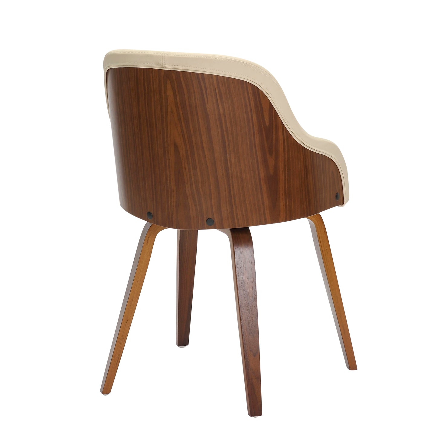 Bacci - Mid-Century Modern Dining / Chair - Walnut / Cream