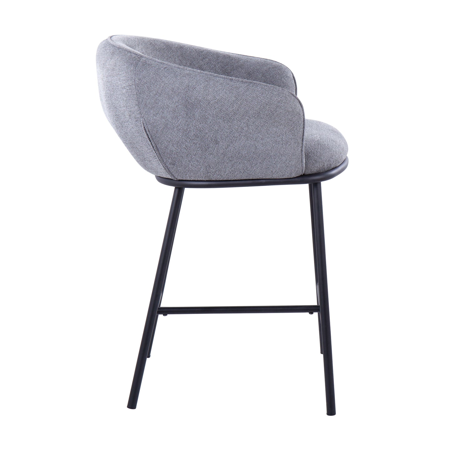 Ashland - Contemporary Counter Stool (Set of 2) - Black / Gray